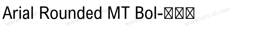Arial Rounded MT Bol字体转换